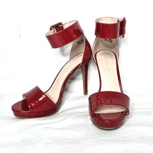 Chinese Laundry Z-Finn Popart Red Patent Leather Heels Size 6